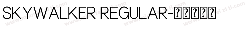 Skywalker Regular字体转换
